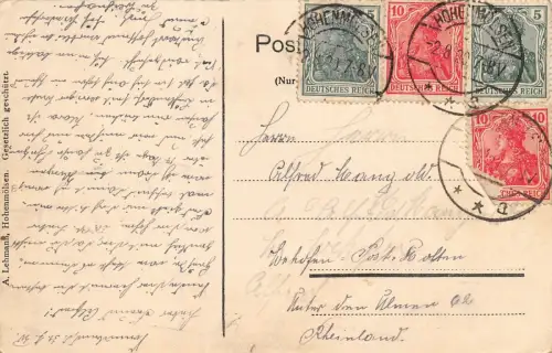 Gruss aus Hohenmölsen Gasthaus Zum Preussischen Hof AK 1930