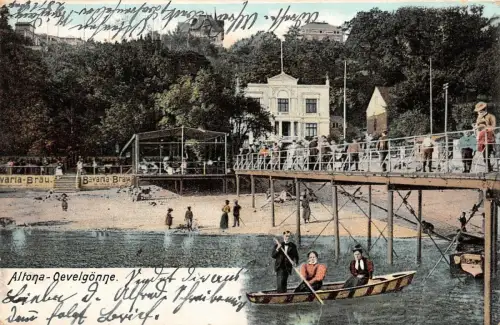 Altona-Oevelgönne Postkarte 1906