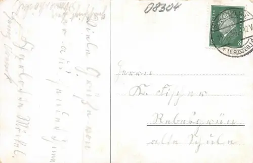 Gruß vom Kuhberg bei Schönheide Prinz Georg Turm Erzgebirge Sachsen AK 1930