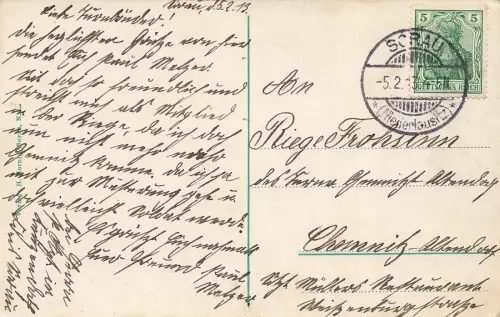 Partie am Sorauer Stadtwald Sorau Niederlausitz Ostbrandenburg Postkarte AK 1913