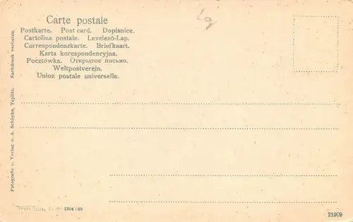 Teplitz-Schönau (Teplice) Deutsches Haus Postkarte