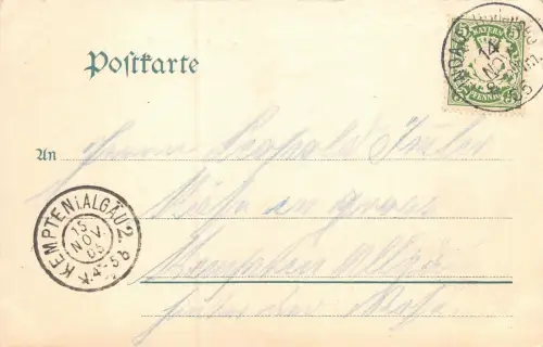 Lindau i. Bodensee v. Hoyersberg gesehen Postkarte AK 1905