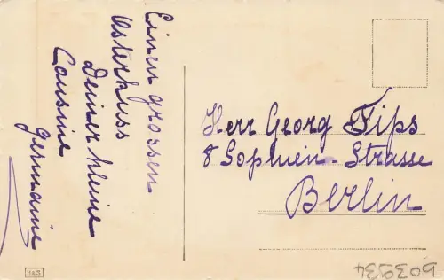 Frohes Osterfest Hühner Küken Osterei Blumen Schleife Postkarte AK