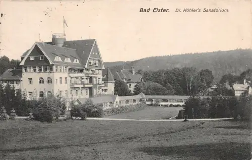 Bad Elster Dr. Köhler's Sanatorium Postkarte 1933