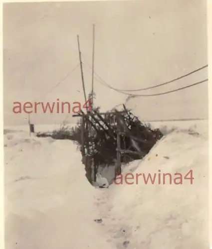 Gesprengte NBunker 1943 in Krassnaja Gorka Russland Ostfront