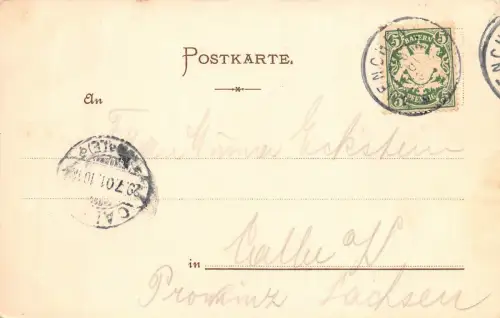 München Hofbräuhaushof Postkarte 1901