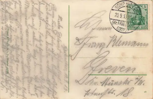 Bartenstein Ostpreußen Partie an der Alle Postkarte 1913