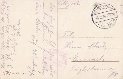 Eine feine Marke Soldaten beim Rauchen Postkarte AK 1916