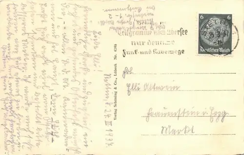 Stettin Hakenterrasse Postkarte 1937