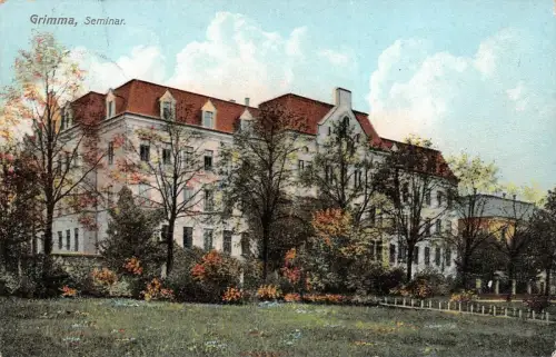 Seminar in Grimma Sachsen Postkarte AK 1910