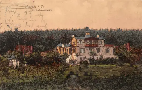 Meerane i. Sa. Ferienkolonieheim Postkarte AK 1913
