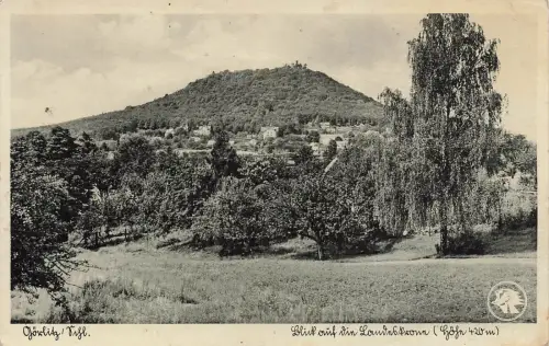 Blick auf die Landeskrone in Görlitz Sachsen Postkarte AK 1940