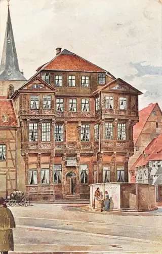 Die Neustädter Schenke am Neustädter Markt Feldpostkarte AK