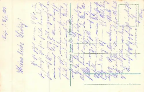 Riesa a. Elbe Carola- und Handelsschule Postkarte AK