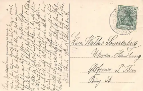 Bad Landeck Schlesien Postkarte 1908