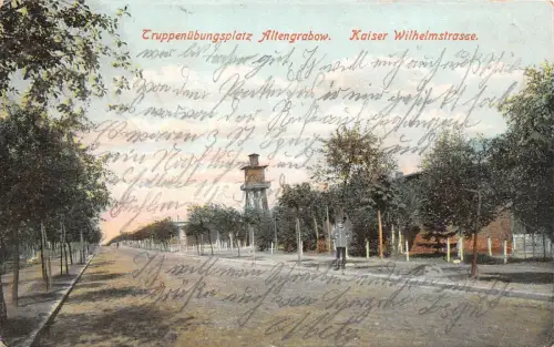 Truppenübungsplatz Altengrabow Kaiser Wilhelmstrasse AK 1907