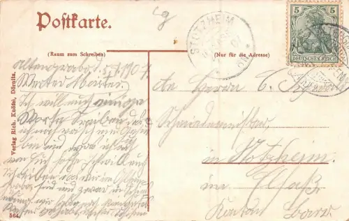 Truppenübungsplatz Altengrabow Kaiser Wilhelmstrasse AK 1907