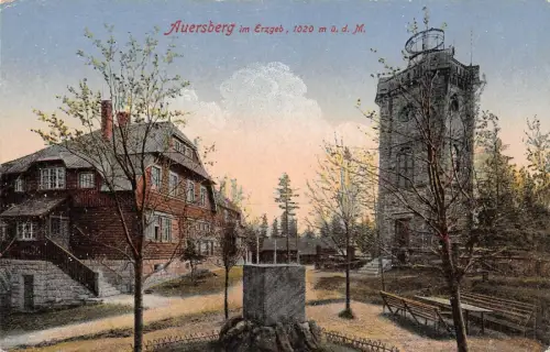 Auersberg im Erzgeb. Postkarte 1919