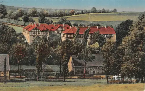 König-Albert-Hain Gelenau Erzgebirge Sachsen Postkarte AK 1925