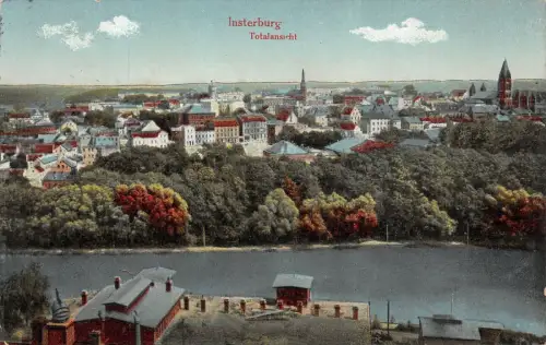 Insterburg Totalansicht Feldpostkarte AK 1915