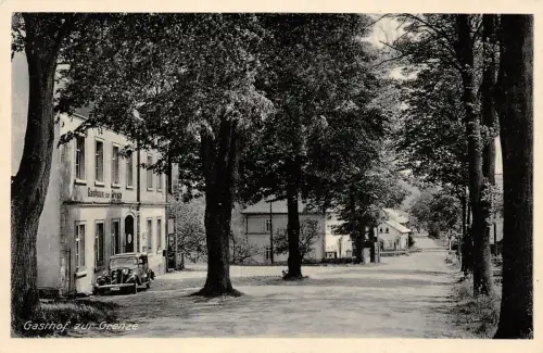 Mittellausitzer Gebirge Gasthof zur Grenze Sohland a. d. Spree Postkarte AK