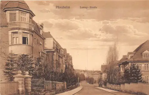 Pforzheim Lamey - Strsse, Villen Baden-Württemberg Postkarte AK 1926