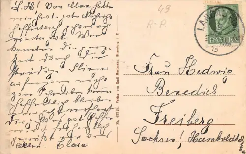 Landau Pfalz Marktstrasse Geschäfte belebte Strasse 1909