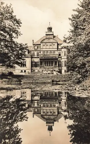 Schloss, jetzt Jugendherberge Neues Leben in Ubigau Brandenburg Postkarte AK