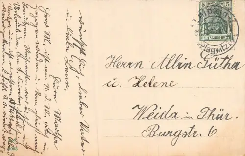 Glückliches Neujahr! mit EK2 Patriotika Postkarte AK 1915