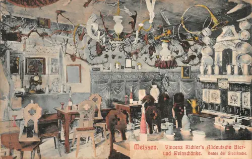 Meissen Vincenz Richters's Altdeutsche Bier- und Weinschänke AK 1909