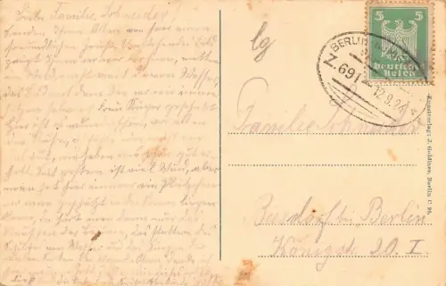 Tiefensee Alte Ziegelei Postkarte 1924