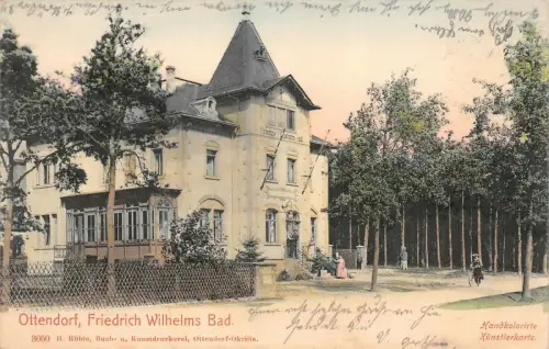 Friedrich Wilhelms Bad Ottendorf-Okrilla Sachsen Postkarte AK 1904