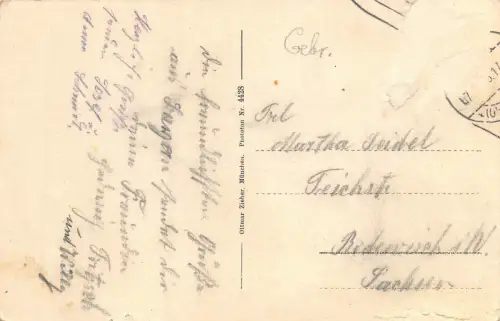 Weiden (Opf.) Oberrealschule Postkarte AK