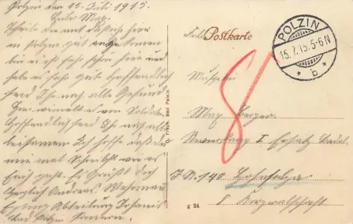 Bad Polzin Połczyn-Zdrój Pommern Gesellschafthaus Luisenbad AK 1915