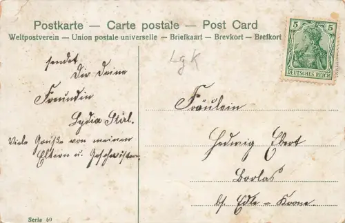 Frohe Weihnachten Tannenbaum Kerzen Familie Geschenke Postkarte AK