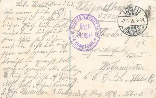 Teufelstein Restaurant Hartmann bei Berg Rothstein Löbau Sachsen AK 1915