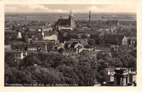 Brandenburg / Havel mit Blick auf St.-Katharinen-Kirche Postkarte AK 1941