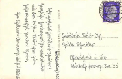 Brandenburg / Havel mit Blick auf St.-Katharinen-Kirche Postkarte AK 1941