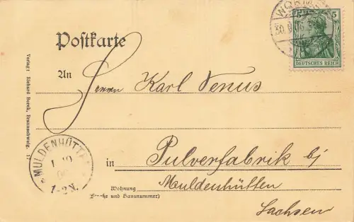 Paulusmuseum in Worms Rheinland-Pfalz Postkarte AK 1906