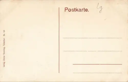 Ansicht Schäferwand Eisenbahntunnel in Bodenbach Böhmen Postkarte AK