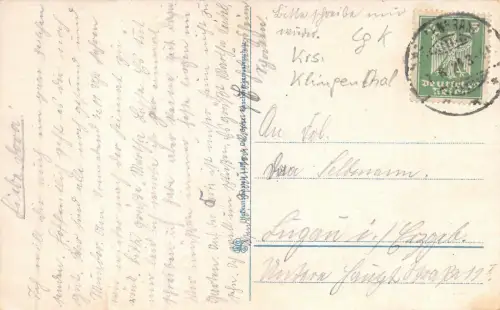 Stadtansicht Rautenkranz bei Klingenthal Vogtland Sachsen Postkarte AK 1929