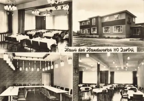 Haus des Handwerks HO-Gaststätte Zerbst Sachsen-Anhalt Postkarte AK