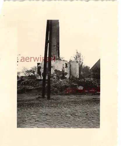 abgebranntes Haus bei Radom Polen