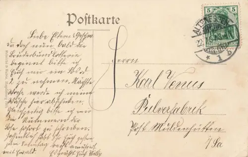 Zeche Anna in Altenessen Essen Nordrhein-Westfalen Postkarte AK 1907