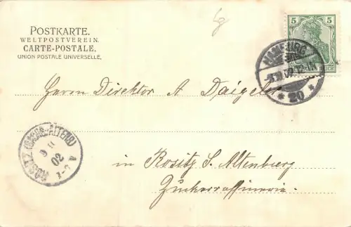 Hamburg-Eimsbüttel Kirche Postkarte AK 1902