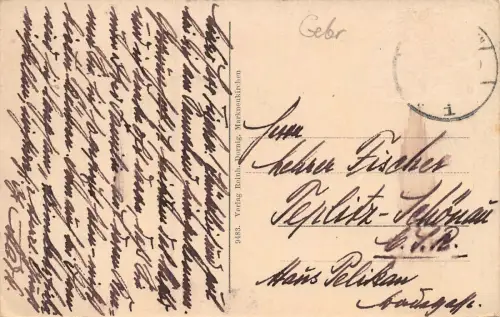 Bürgerschule in Markneukirchen Vogtland Sachsen Postkarte