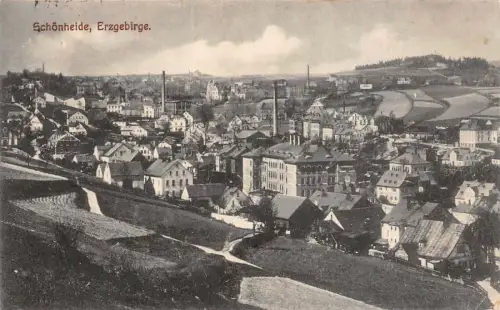Schönheide Erzgebirge Postkarte AK 1926
