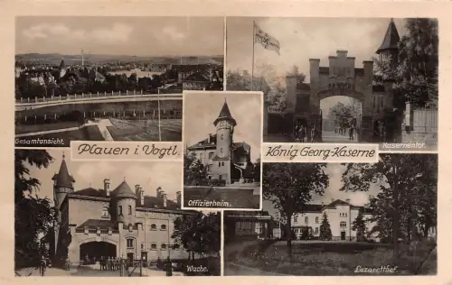 König Georg-Kaserne Plauen Vogtland Sachsen Postkarte AK 1941