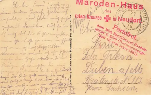 Marktplatz mit Stadtkirche und Schloss Dux Böhmen Steindruck Postkarte AK 1916