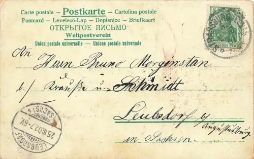 Gruss aus Strassburg Universität und Kleberdenkmal Frankreich Litho AK 1902